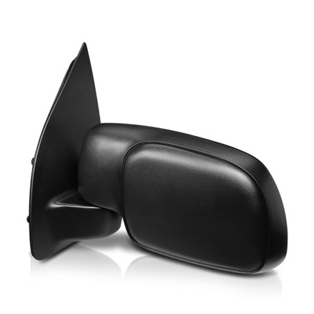 [L] Driver Side Manual Foldable Replacement Mirror for 99-10 F350/F450/Excursion 00 01 02 03 04 05 06 07 08 09 Fits Select: 1999-2010 FORD F250  1999-