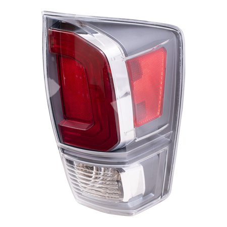 Brock Replacement Passenger Right Combination Tail Light Assembly Without Black Bezel for 2020-2021 Toyota Tacoma TRD 6222-0106R