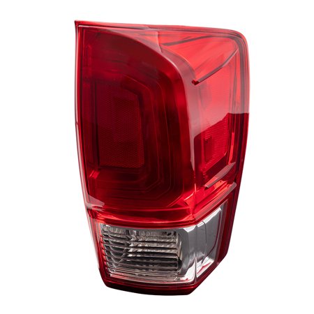 Brock Replacement Passenger Right Combination Tail Light Assembly Without Black Bezel for 2016-2017 Toyota Tacoma SR/SR5 6222-0090R