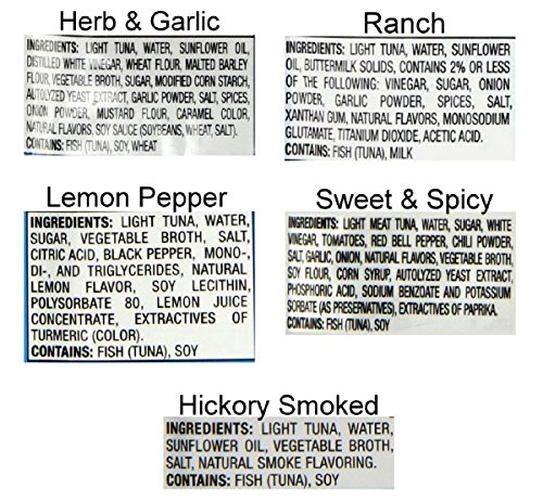 Starkist Tuna Creations Variety Pack, 2.6-Ounce Pouch, 5 Flavors, 12 Pouches of Each Flavor, 60 Pouches Total thumbnail