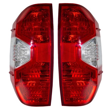 Brock Replacement Driver Left Passenger Right Combination Tail Light Assembly Set for 2014-2021 Toyota Tundra 6222-0317LR