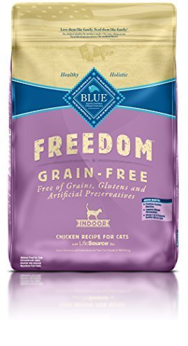 Blue Buffalo Freedom Adult Indoor Cat Chicken Formula-Grain Free Dry Cat Food, 11 Lb Bag by Blue Buffalo