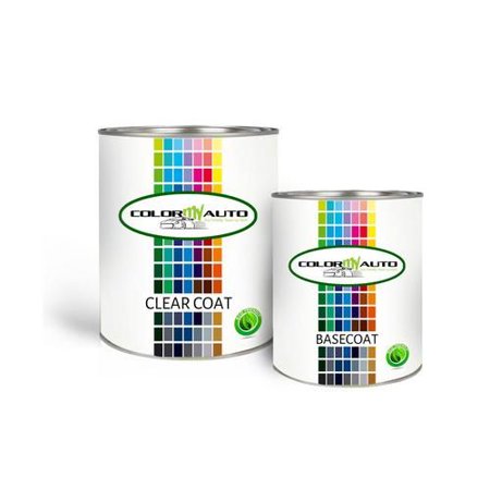 For Mercedes-Benz Truck 2001-02 Perlsilber Metallic 9764 Pint Base Coat & Quart Clear Coat