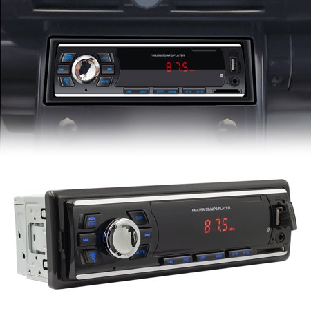 Farfi SWM-6249 Car Radio Player AUX Input MP3 Player Black Remote Control Stereo Receiver for Auto