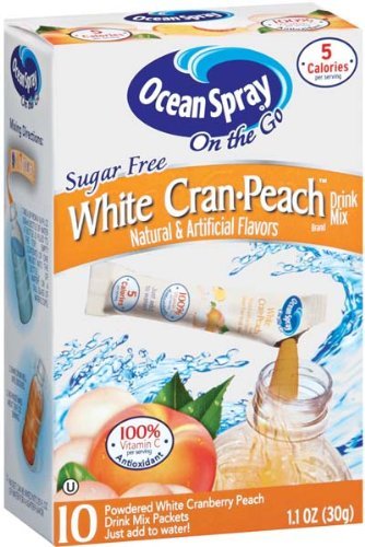 Ocean Spray Drink Mix White Cran - Peach on the Go - 6 Pack