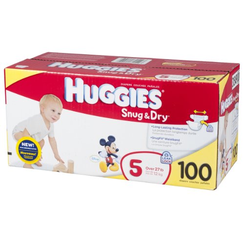 Huggies SNUG & DRY Diapers Step 5 Hi-Count JR 100