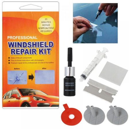 MEROTABLE Car Windshield Repair Kit Cracked Glass Repair Glue for Cars a