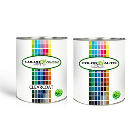 For Cadillac Deville 1991-92 Silver Metallic 9021 Quart Base Coat & Quart Clear Coat