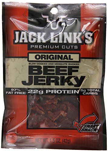 Jack Link's Beef Jerky, Original, 1.5-Ounce Bags (Pack of 10)