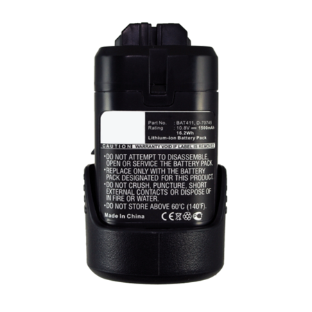 Synergy Digital Power Tool Battery  Compatible with WURTH 0700 996 210 Power Tool  (Li-ion  10.8V  1500mAh) Ultra High Capacity  Replacement for Bosch