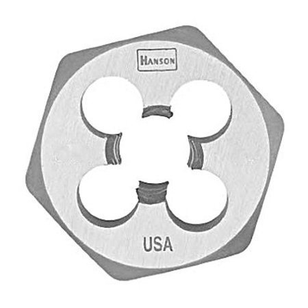 Irwin Tools 9734 Hanson High Carbon Steel Hexagon Metric Die  8 Mm - 1.25  Each