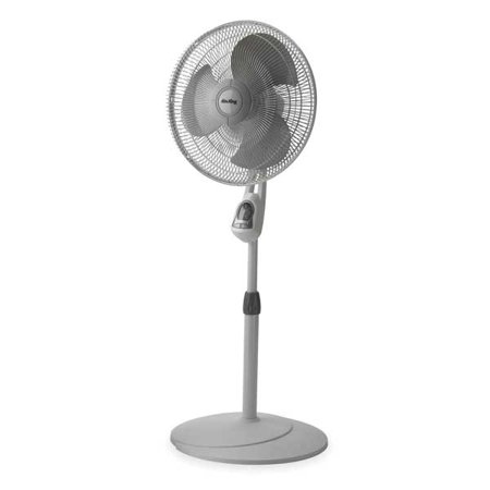 1Pack AirKing 9546 16  Pedestal Fan  Oscillating  3 Speeds  120VAC  Gray