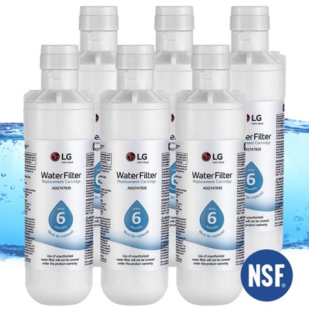 6PCS LT1000PC L-G Refrigerator Water Filter Replacement for L-G LT1000P  Kenmore 46-9980  9980  ADQ74793501  ADQ74793502 and MDJ64844601