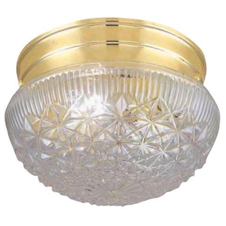 1unitEKFA-6673 Boston Harbor F13BB01-68583L F13bb01-6858 Single Light Round Ceiling Fixture  60 W  Cfl Lamp  Polished Brass