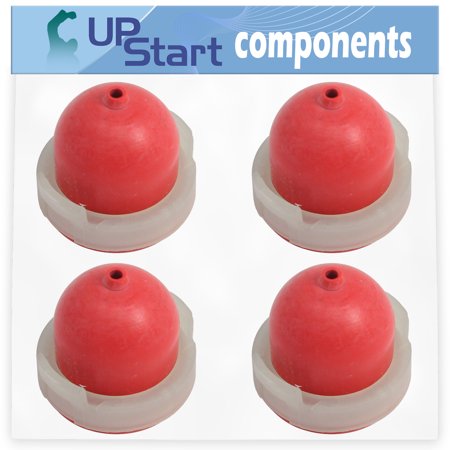 4-Pack 694395 Primer Bulb Replacement for Briggs & Stratton 100802-0134-B8 - Compatible with 496115 Primer Bulb