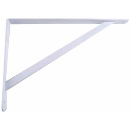 John Sterling the MAX BRACKET Shelf Bracket  20-inch  Warm White  0049-20WTH  This Heavy-duty Utility Shelf Bracket Measures 19-1/4-inches Deep by 12-