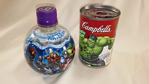 Lunch W/Marvel Avengers' Gift Set Red Straw Cup and Bowl Flavored Water & Cambelles Chicken Noodle Soup Bundle thumbnail