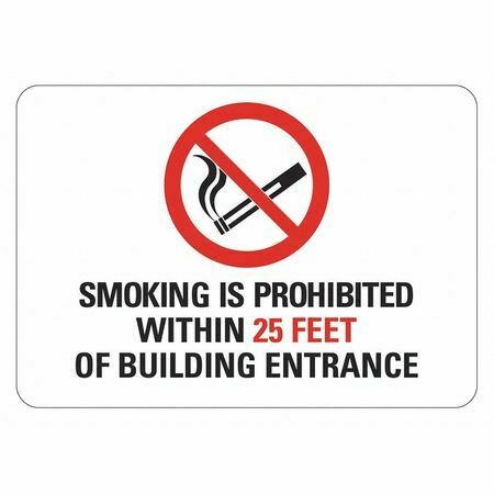 Lcu1-0036-Na_14X10 No Smoking Sign 14  W 10  H 0.040  Thick