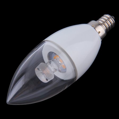 JUST CLEARANCE 1 Pack E14 3W Warm White SMD 3535 Candle LED Light Lamp Bulb AC 85-265V Stripe Type