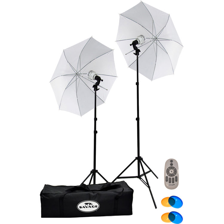 Savage 500W Daylight LED Studio Light Kit with Remote Control *Damaged box*