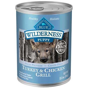 Blue Buffalo Wilderness Turkey & Chicken Canned Puppy Food 12.5 Oz. Case of 12