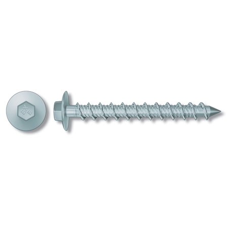 Genuine OEM - ITW Brands - 24326 Tapcon Maxiset 1/4x2-1/4 Hex Washer Head Silver Concrete Anchor  50 Pk