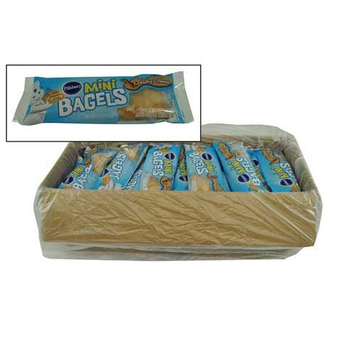 MINI BAGELS, CINNAMON CREAMY CHEESE