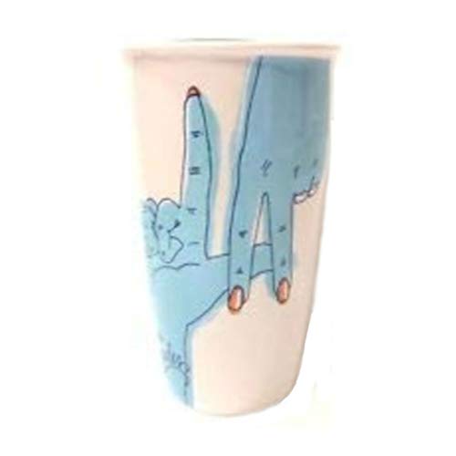 Starbucks Los Angeles Double Wall Ceramic Traveler for Coffee or Tea - 12 Ounces