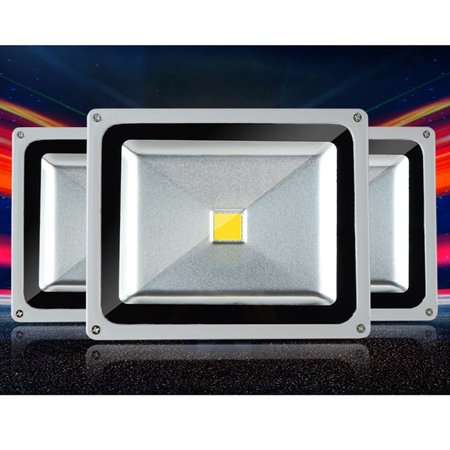 10W IP65 Waterproof LED Flood Light Exterior Spotlight Security Light Projector Lamp for Outdoor Warm White 5105 Lumen