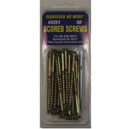 OBerry Enterprises 3251 Squeak Replacement Screw (50 Count)  Pack of 1  Yellow