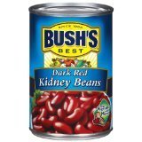 Bush's Best Dark Red Kidney Beans 15oz Can (Pack of 6) by Bush's