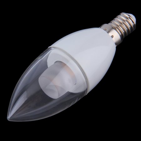 JUST CLEARANCE 2 Packs E14 3W Warm White SMD 3535 Candle LED Light Bulb AC 85-265V Cylindrical Type
