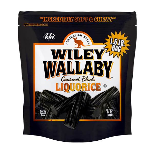 Wiley Wallaby Classic Black Gourmet Licorice Chewy Candy 24 Oz