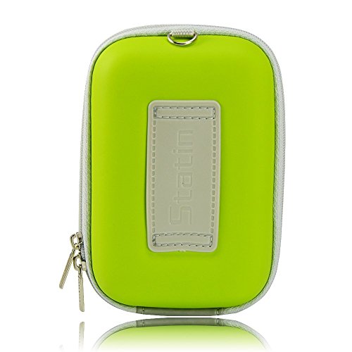 First2savvv BDX1006-6505 Green Premium Quality Hard Camera Case Pouch Bag for Canon PowerShot G9X .SX610 .IXUS 285 .IXUS 275. SONY DSC-HX90V.HX80.HX60 thumbnail