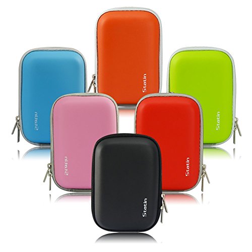 First2savvv BDX1006-6505 Green Premium Quality Hard Camera Case Pouch Bag for Canon PowerShot G9X .SX610 .IXUS 285 .IXUS 275. SONY DSC-HX90V.HX80.HX60 thumbnail