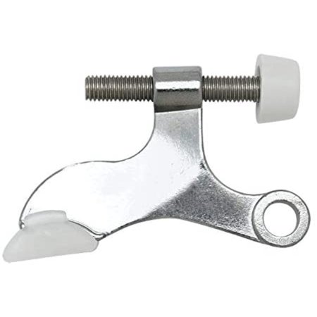 10 Pack - Designers Impressions Polished Chrome Heavy Duty Hinge Pin Adjustable Door Stop : 3619  Polished Chrome Finish by Brand Designers Impression