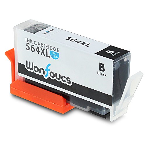 Wonfoucs Compatible Printer Ink HP 564 Used in HP Photosmart 6520 5520 7520 5510 6510 7510 7525 B8550 Premium C309A C410A Officejet 4620 Deskjet 3520