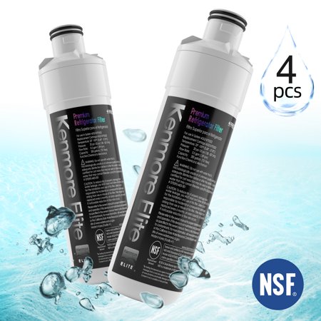 Kenmore Elite 9980 Refrigerator Water Filter  Compatible with LG LT1000P  LT1000PC  LT1000PC  MDJ64844601  ADQ74793501  ADQ74793502 (Pack of 4)