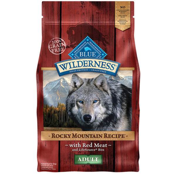 Blue Buffalo Wilderness 4 Lb Grain Free Rocky Mountain Recipe with Red Meat Adult Dog Food