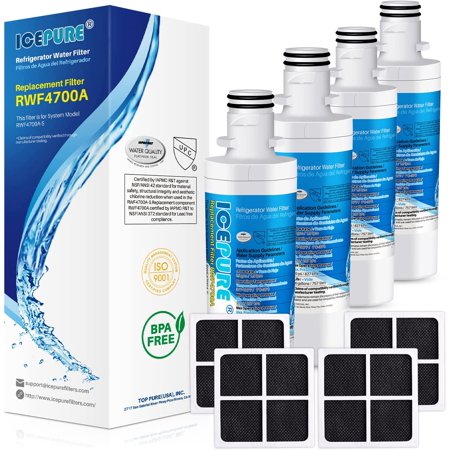ICEPURE Refrigerator Water Filter and Air Filter Compatible with LG LT1000P  LT1000PC  MDJ64844601  Kenmore 46-9980  9980  ADQ74793501  ADQ74793502 an