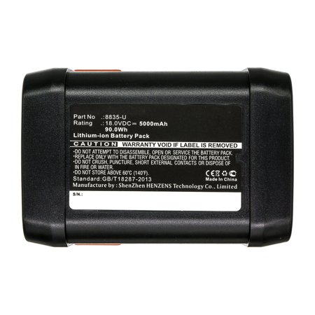 Synergy Digital Gardening Tools Battery  Compatible with Gardena 8835 Gardening Tools Battery (Li-ion  18V  5000mAh)