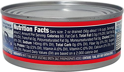 Solid White Albacore Tuna in Water, (Pack of 12), 5 Oz Can - Northern Catch thumbnail