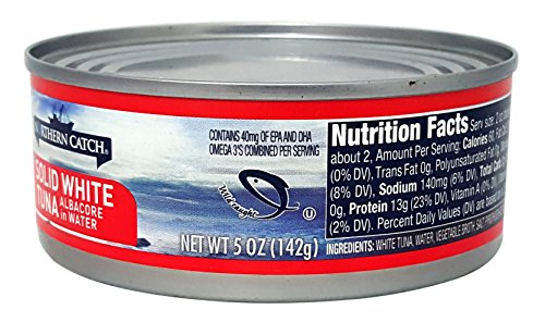 Solid White Albacore Tuna in Water, (Pack of 12), 5 Oz Can - Northern Catch thumbnail