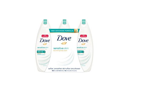 Dove Sensitive Skin 3-24 FL OZ Nourishing Body Wash, 72 FL OZ