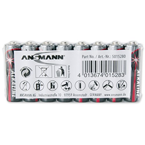 Ansmann LR6 1.5 V Mignon AA Alkaline Battery (Pack of 8)