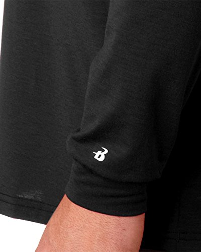 Badger 4804 BD Adult B-Tech L/S Tee - White BD4804 M thumbnail