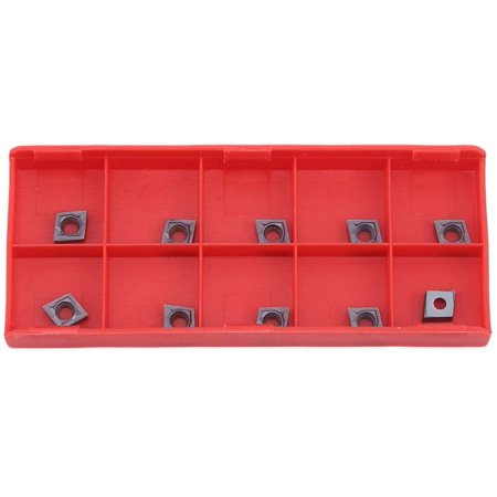 WESTOCEAN 10 Pieces Lathe Inserts Simple Durable Lathe Turning Tools with Storage Box CNC Carbide Inserts Milling Accessories