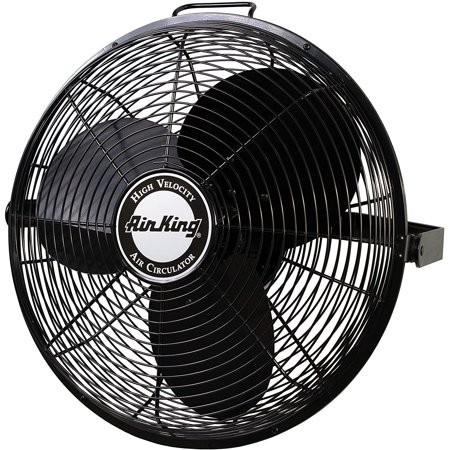 Air King 9318 Industrial Grade High Velocity Multi Mount Fan  18-Inch Black  18-Inch Powder Coated Metal Blade by Brand Air King