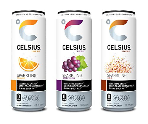 CELSIUS Essential Energy Drink 12 Fl Oz, Sparkling Classic Pop Pack Edition (Pack of 12) thumbnail