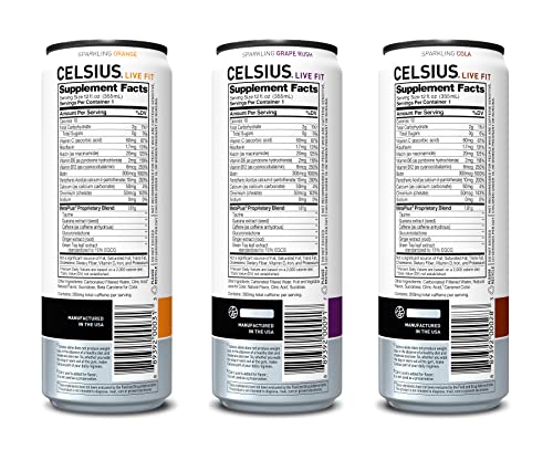 CELSIUS Essential Energy Drink 12 Fl Oz, Sparkling Classic Pop Pack Edition (Pack of 12) thumbnail